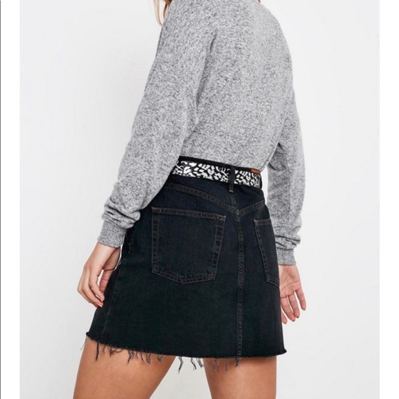 BDG Black Denim Mini Skirt - Picture 5 of 8